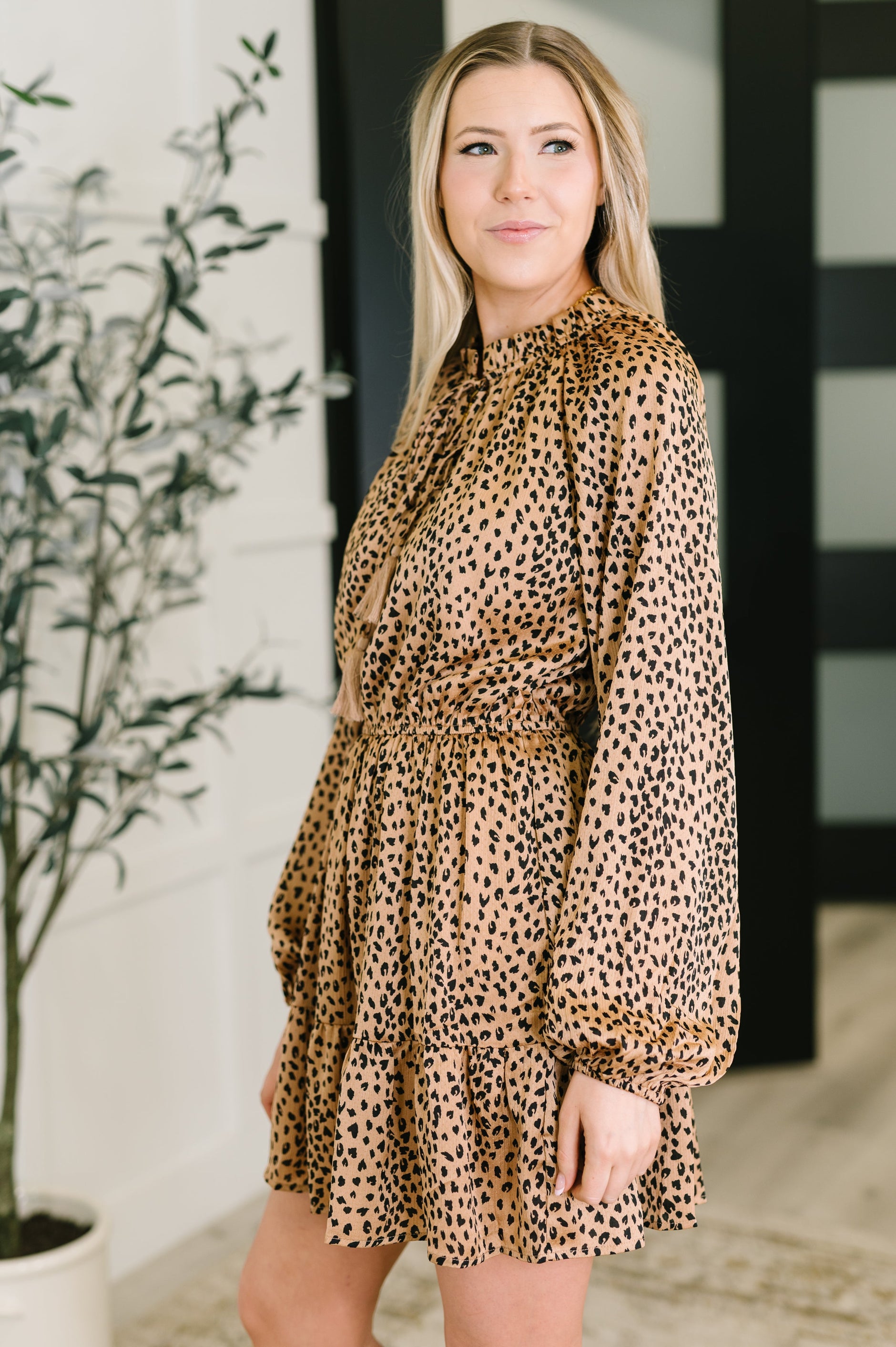 A Cheeky Little Time Tiered Dress in Pecan Brown - SwagglyLife Home & Fashion